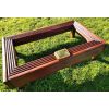 Deluxe Small Pet and Ashes Garden Grave Tidy (Mahogany) 