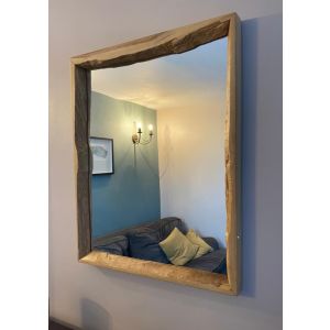 Rustic Mirror - The Waney Edge in Sycamore