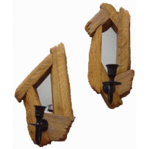 Past Times Mirror Small - Sconce Set